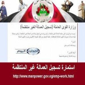 الدليل العربي-مواقع مجتمعية-عمالة-وزاره القوي العامله المصريه